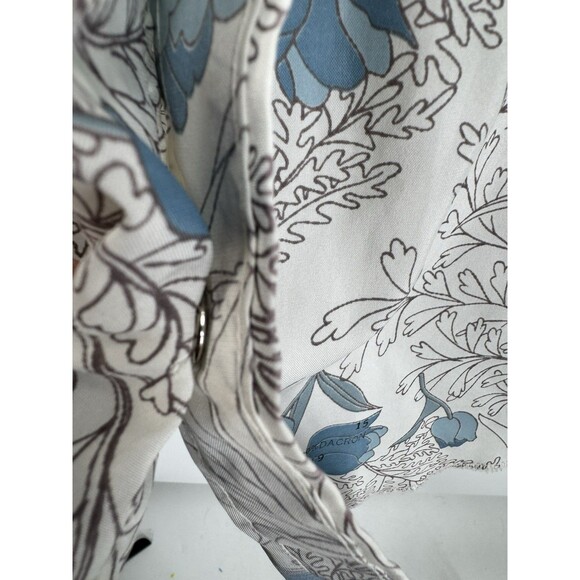 VTG H Bar C Ranchwear Blue Floral Pearl Snap Shirt Long‎ Tail Men’s 16.5 / 35 - Picture 6 of 7